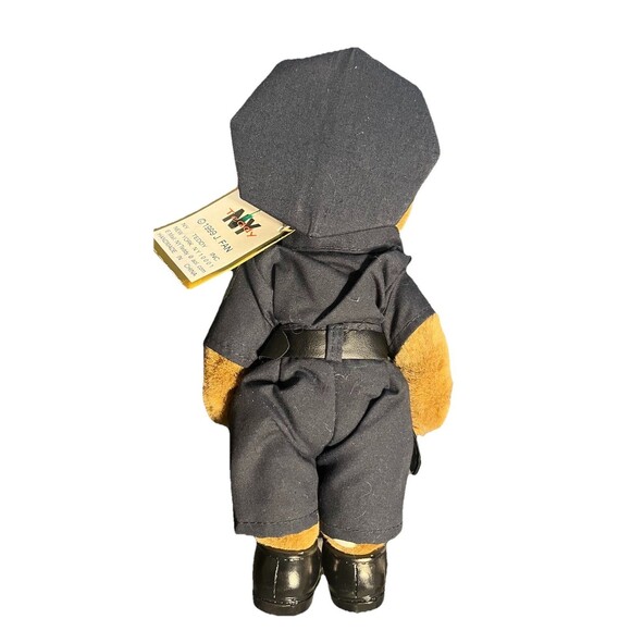 NY Teddy American Hero Police Officer Bear 1999 J. Fan Plush w/ Tags NOS 10” - Picture 2 of 12